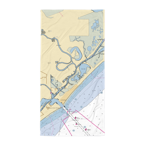 Bridge Harbor Yacht Club (Clute, TX) NOAA Chart Towel