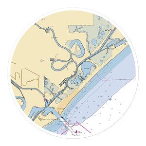 Bridge Harbor Yacht Club (Clute, TX) NOAA Chart Sticker