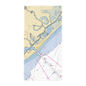 Gulf Coast Marina (Clute, TX) NOAA Chart Towel