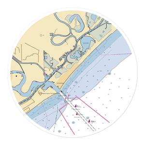 Gulf Coast Marina (Clute, TX) NOAA Chart Sticker