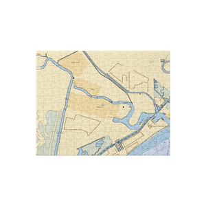 Freeport Marina (Clute, TX) NOAA Chart Jigsaw Puzzle