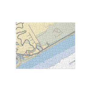 Hookers Waterfront Bar and Grill (Bay City, TX) NOAA Chart Jigsaw Puzzle