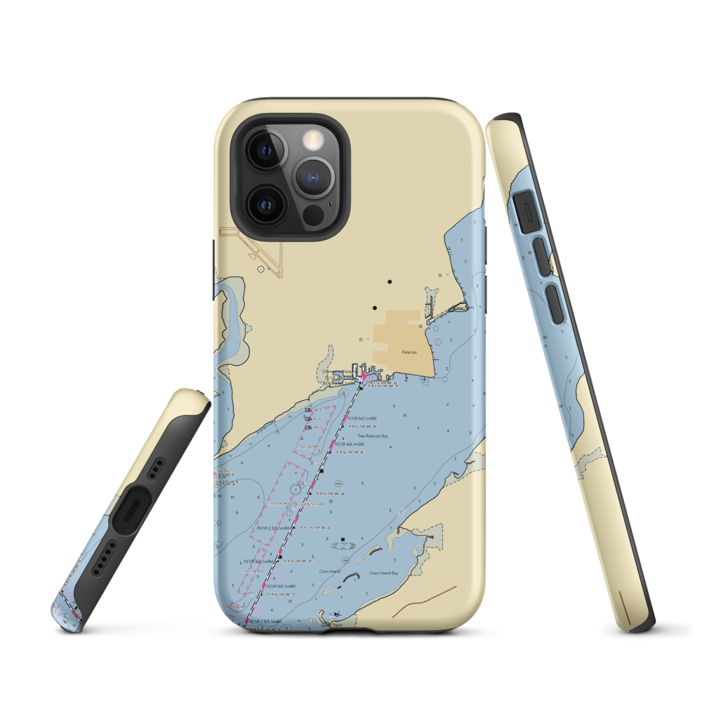 South Bay Marina (Midfield, TX) NOAA Chart  Tough iPhone Case iPhone 12 Pro model shown