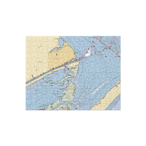 St Christopher's Marina (Port O Connor, TX) NOAA Chart Jigsaw Puzzle