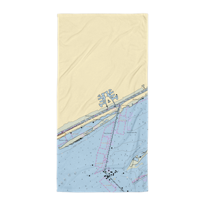 Sanctuary Marina (Port O Connor, TX) NOAA Chart Towel