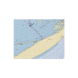 Matagorda Island State Park (Port O Connor, TX) NOAA Chart Jigsaw Puzzle