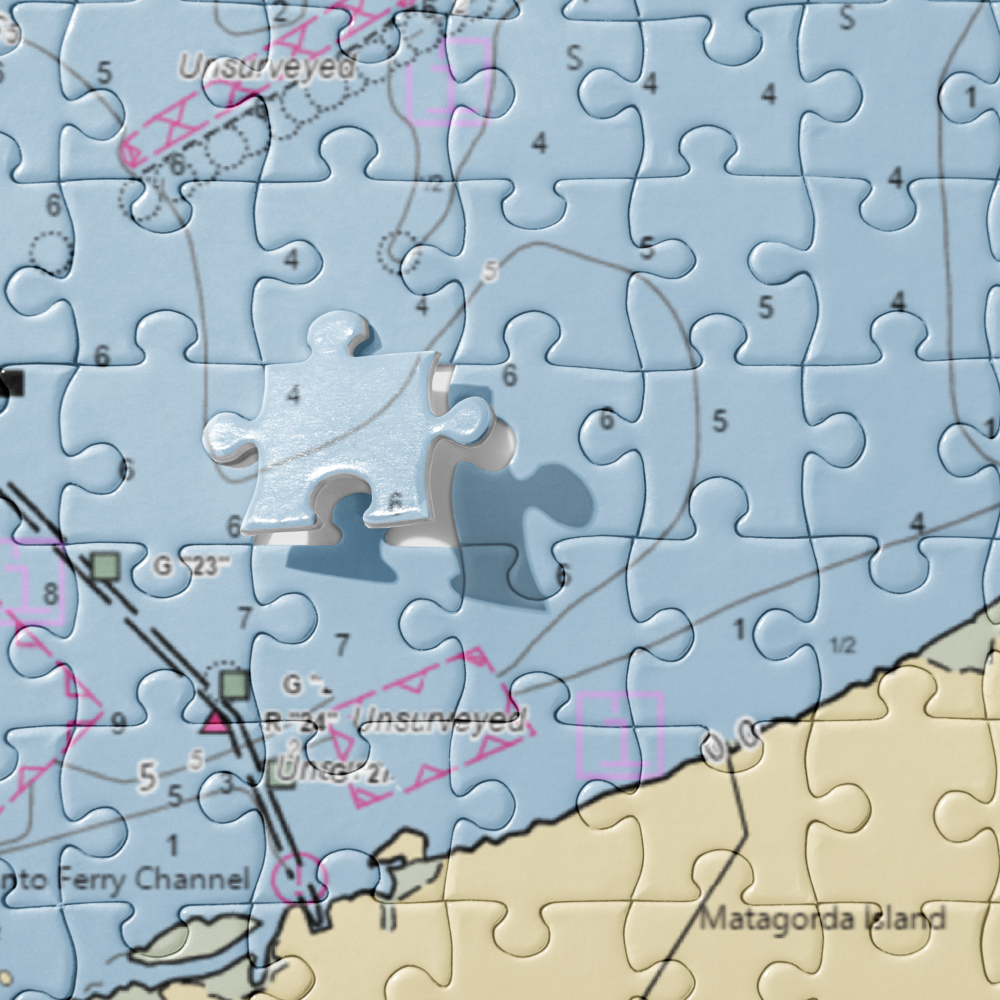 Matagorda Island State Park (Port O Connor, TX) NOAA Chart Jigsaw