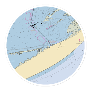 Matagorda Island State Park (Port O Connor, TX) NOAA Chart Sticker