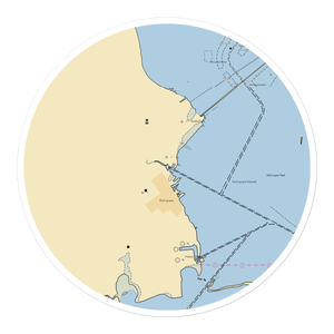 Nautical Landings Marina (Port Lavaca, TX) NOAA Chart Sticker