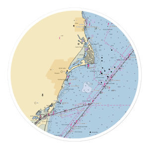 Rockport Harbor (Fulton, TX) NOAA Chart Sticker