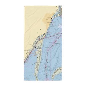 House of Boats (Rockport, TX) NOAA Chart Towel