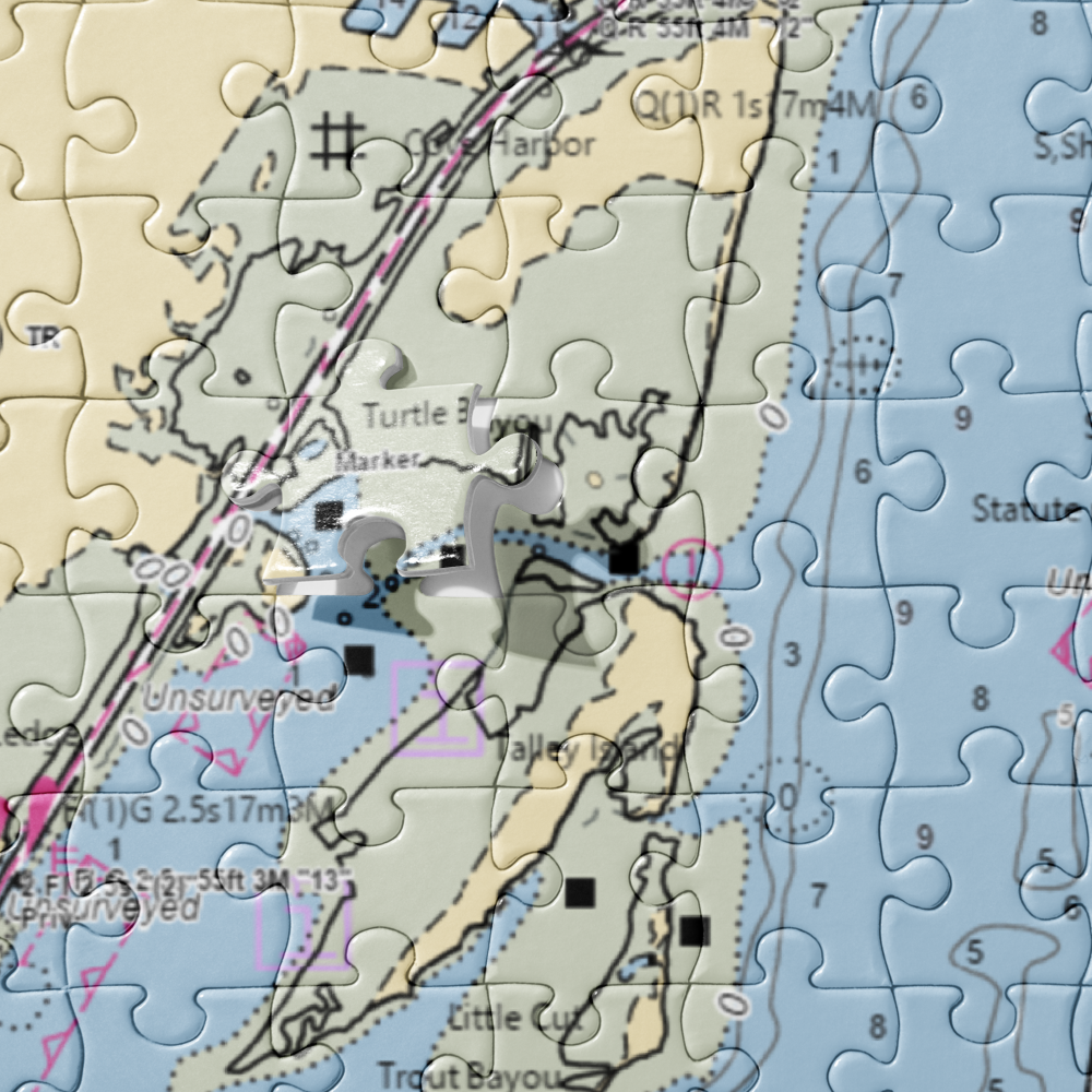 Palm Harbor Marina (Rockport, TX) NOAA Chart Jigsaw Puzzle 
