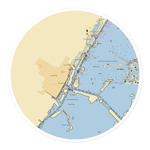 Mile 533 Marine Ways (Aransas Pass, TX) NOAA Chart Sticker