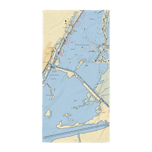 Fin and Feather Bait (Aransas Pass, TX) NOAA Chart Towel