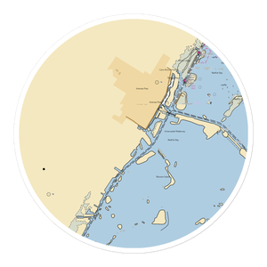 San Patricio County Navigation District Marina (Aransas Pass, TX) NOAA Chart Sticker