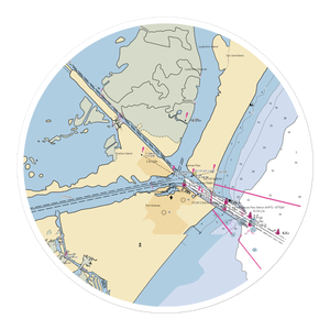 Port Aransas City Harbor (Port Aransas, TX) NOAA Chart Sticker
