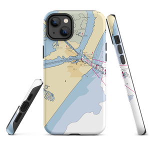 Dolphin Docks (Port Aransas, TX) NOAA Chart  Tough iPhone Case