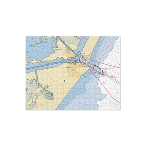 Dolphin Docks (Port Aransas, TX) NOAA Chart Jigsaw Puzzle