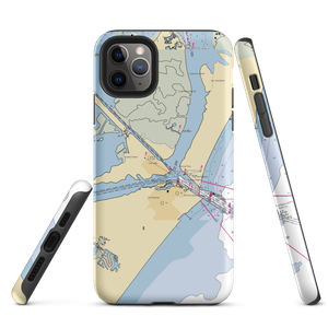 Virginia's on the Bay (Port Aransas, TX) NOAA Chart  Tough iPhone Case