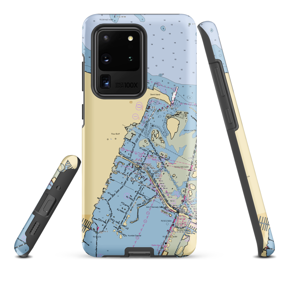 Bluff Bay Marina (Corpus Christi, TX) NOAA Chart Samsung Phone Case Samsung Galaxy S20 Ultra model shown