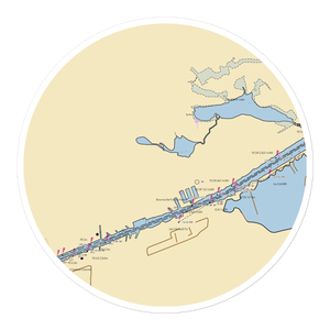 Oil Patch Fuel and Supply (Brownsville, TX) NOAA Chart Sticker