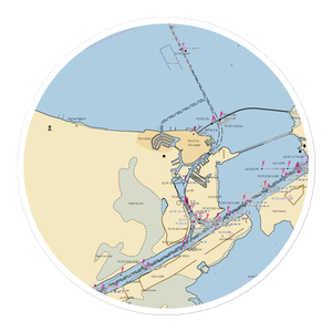 Laguna Madre Yacht Club (Harlingen, TX) NOAA Chart Sticker