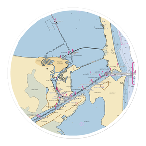 South Padre Boatyard (Harlingen, TX) NOAA Chart Sticker