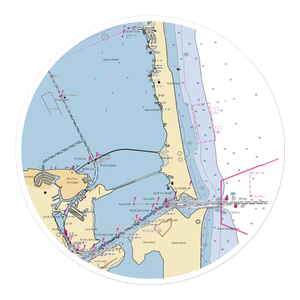 Pier 19 Restaurant and Bar (Harlingen, TX) NOAA Chart Sticker