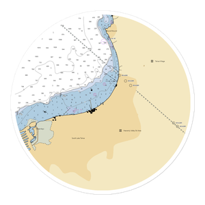 Action Watersports at Lakeside Marina (South Lake Tahoe, CA) NOAA Chart Sticker