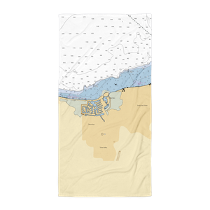 Tahoe Keys Marina & Yacht Club (South Lake Tahoe, CA) NOAA Chart Towel