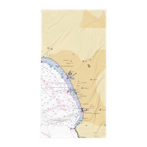 South Bay Yacht Racing Club (Los Angeles, CA) NOAA Chart Towel