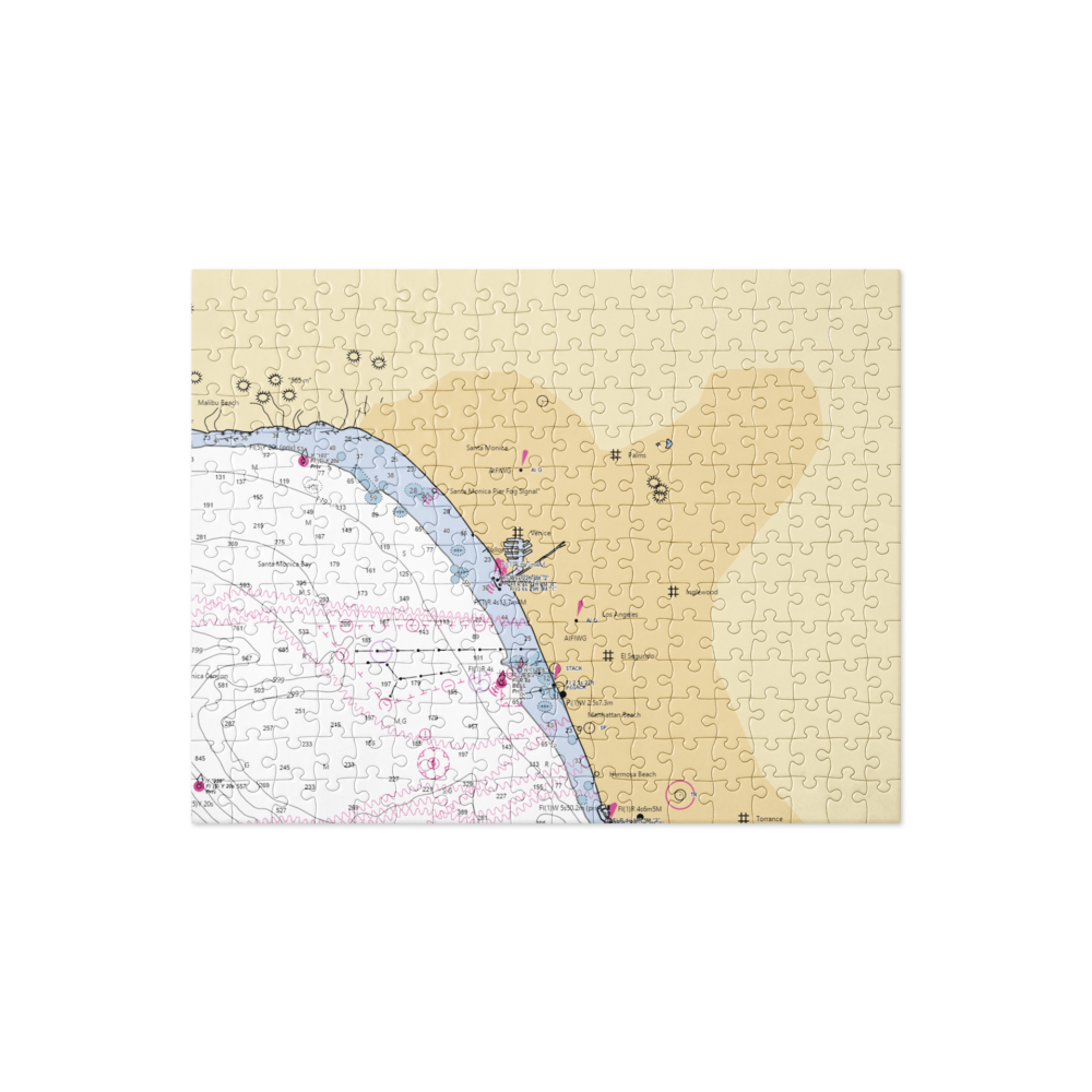 The BoatYard Marina Del Rey (Los Angeles, CA) NOAA Chart Jigsaw Puzzle 