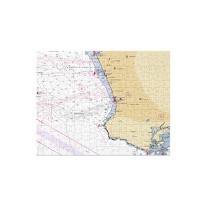 Redondo Beach Yacht Club (Torrance, CA) NOAA Chart Jigsaw Puzzle