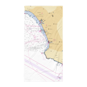 Redondo Beach Yacht Club (Torrance, CA) NOAA Chart Towel