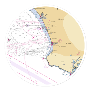 Redondo Beach Yacht Club (Torrance, CA) NOAA Chart Sticker