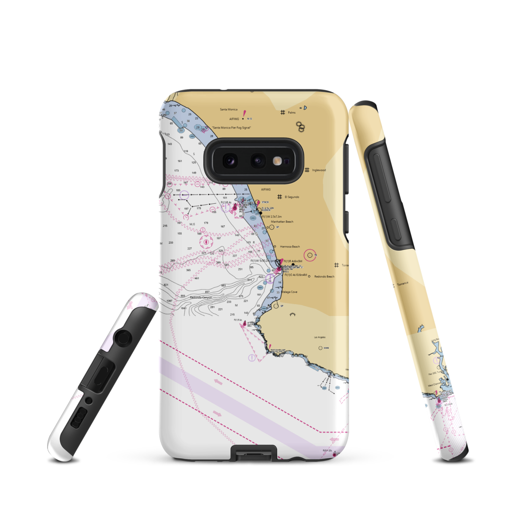 Portofino Hotel & Marina (Torrance, CA) NOAA Chart Samsung Phone Case Samsung Galaxy S10e model shown