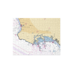 Leeward Bay Marina (Wilmington, CA) NOAA Chart Jigsaw Puzzle