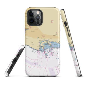 Cerritos Yacht Anchorage (San Pedro, CA) NOAA Chart  Tough iPhone Case