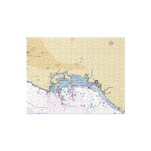 Harborlight Yacht Club (Long Beach, CA) NOAA Chart Jigsaw Puzzle