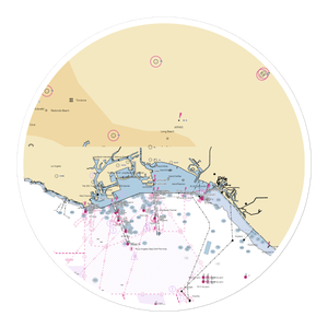 Harborlight Yacht Club (Long Beach, CA) NOAA Chart Sticker