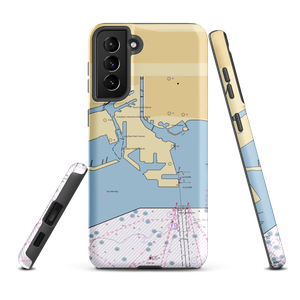 Harbor Light Yacht Club - Long Beach (Long Beach, CA) NOAA Chart Samsung Phone Case