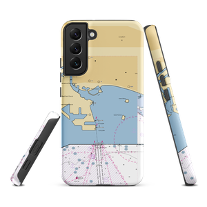 Long Beach Shoreline Marina (Long Beach, CA) NOAA Chart Samsung Phone Case