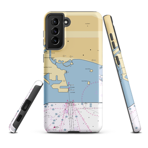 Long Beach Shoreline Marina (Long Beach, CA) NOAA Chart Samsung Phone Case