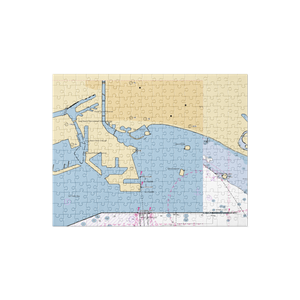 Long Beach Shoreline Marina (Long Beach, CA) NOAA Chart Jigsaw Puzzle