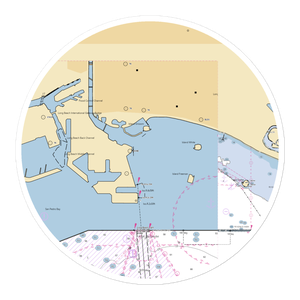 Long Beach Shoreline Marina (Long Beach, CA) NOAA Chart Sticker