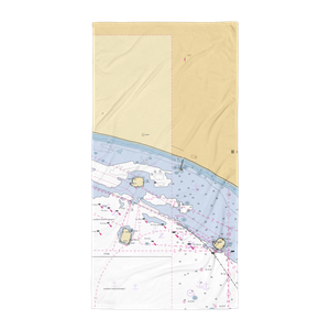 Belmont Mooring Company (Long Beach, CA) NOAA Chart Towel