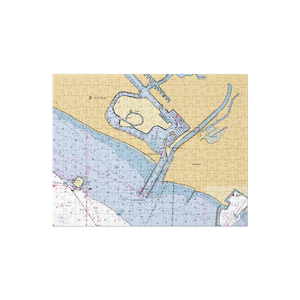 Alamitos Bay Yacht Club (Long Beach, CA) NOAA Chart Jigsaw Puzzle