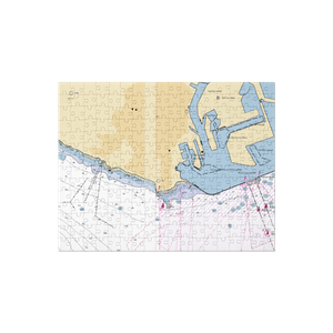 Hurricane Gulch Yacht Club (San Pedro, CA) NOAA Chart Jigsaw Puzzle