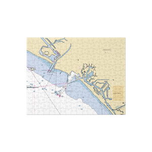 Mariners Point Fuel Dock (Long Beach, CA) NOAA Chart Jigsaw Puzzle