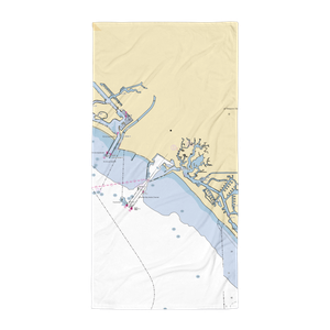 Mariners Point Fuel Dock (Long Beach, CA) NOAA Chart Towel